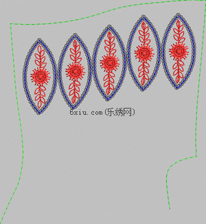 Shoe shaped beads embroidery pattern album