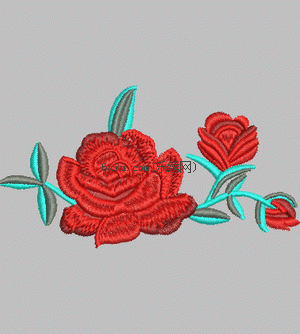 Rose embroidery pattern album