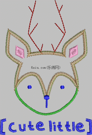 Cartoon applique for children's wear embroidery pattern album
