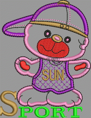 Cartoon applique for children's wear embroidery pattern album
