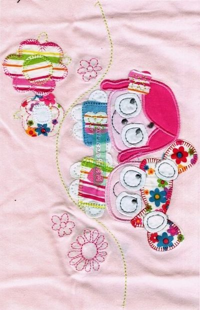 Multicolor and Multi-Sticker Girls'Cartoon Band embroidery pattern album