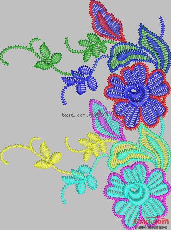 Water-Soluble Lace Ribbon with Fuyi Software embroidery pattern album