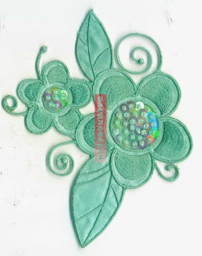 Hot Solution Decoration with Scalding Gum embroidery pattern album