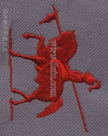 Samurai riding embroidery pattern album