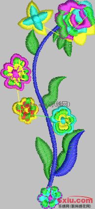 Free Flower Series under 5,000 Needles embroidery pattern album