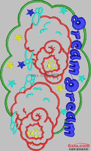 Free cartoon pattern for children's wear embroidery pattern album
