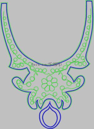 Collar flower clothing embroidery pattern album