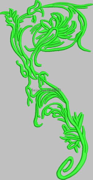 Curve abstraction embroidery pattern album