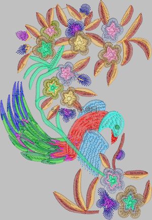 Birds, Flowers, Chinese Traditional Style embroidery pattern album