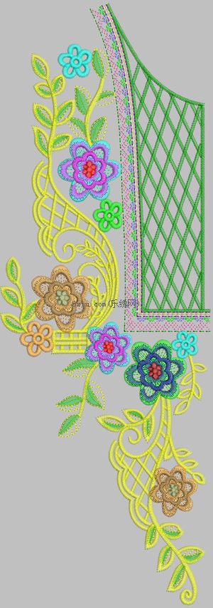 Complex and comprehensive national flower collar garments embroidery pattern album