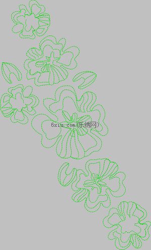Simple Line Flowers embroidery pattern album