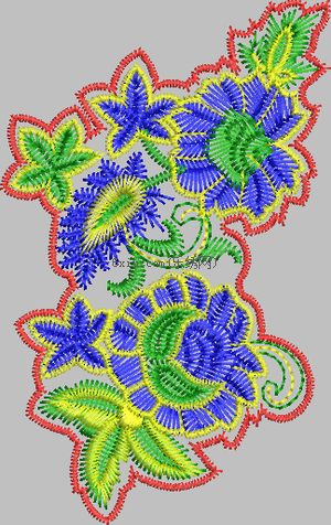 Ladies flower embroidery pattern album