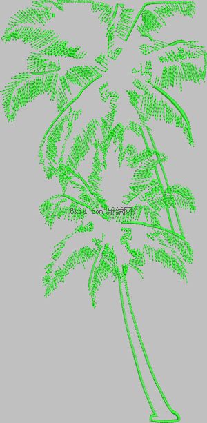 Coconut tree embroidery pattern album