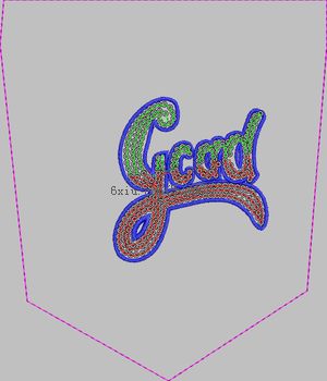 Pearl letters embroidery pattern album