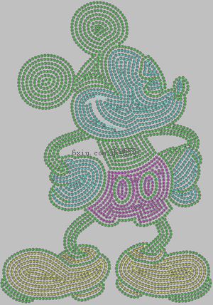 Mickey Pearl Cartoon embroidery pattern album