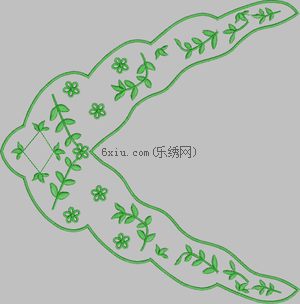 Leaf collar embroidery - MD24E4CE4 embroidery pattern album