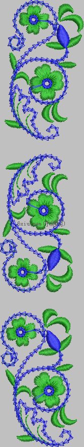 Vertical Flower-MD7ACD9F4 embroidery pattern album