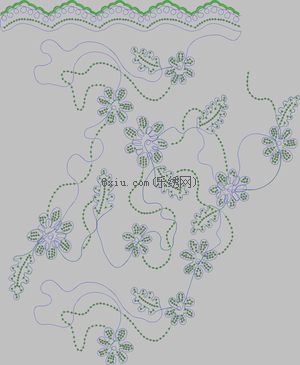 CNUHD8D pearl tablets embroidery pattern album