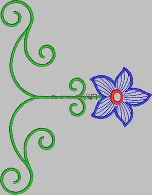 Simple flora embroidery pattern album