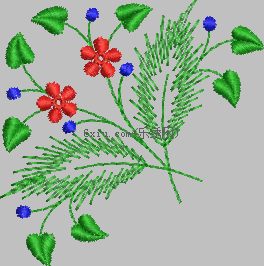 Simple flora embroidery pattern album
