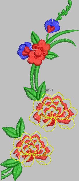 Flower pattern less than 5,000 stitches embroidery pattern album