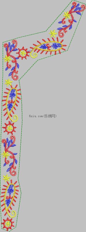 Trouser pocket embroidery pattern album