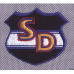 Badge label embroidery pattern album