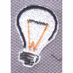 Light bulb: embroidery pattern album
