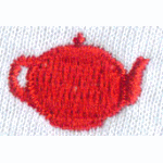 Teapot embroidery pattern album