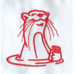 Otter embroidery pattern album