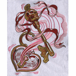 Human skeleton embroidery pattern album