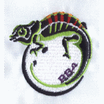 Chameleon embroidery pattern album