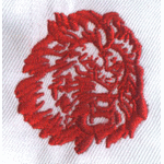Lion Badge embroidery pattern album