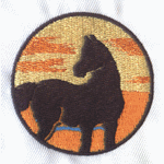 Horse embroidery pattern album