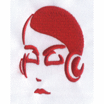 Head portrait embroidery pattern album