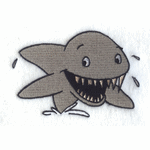 Shark embroidery pattern album