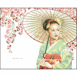 Beauty Japanese sister cross embroidery crafts embroidery pattern album
