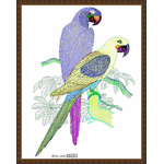 Bird Parrot Handicraft embroidery pattern album