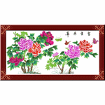Peony Flowers are rich, noble and exquisite crafts embroidery pattern album
