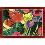 Tulip needle embroidery craft boutique embroidery pattern album