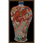 Dragon vase, Dragon vase, Su embroidery and embroidery embroidery pattern album