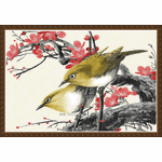 Bird plum blossom likes plum shoot chaotic embroidery craftsmanship embroidery pattern album