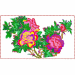 Peony Flowers Blossom Richly and Exquisite Crafts embroidery pattern album