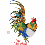 Chicken Twelve Zodiac Rooster Crafts embroidery pattern album