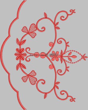 European style curtains embroidery pattern album