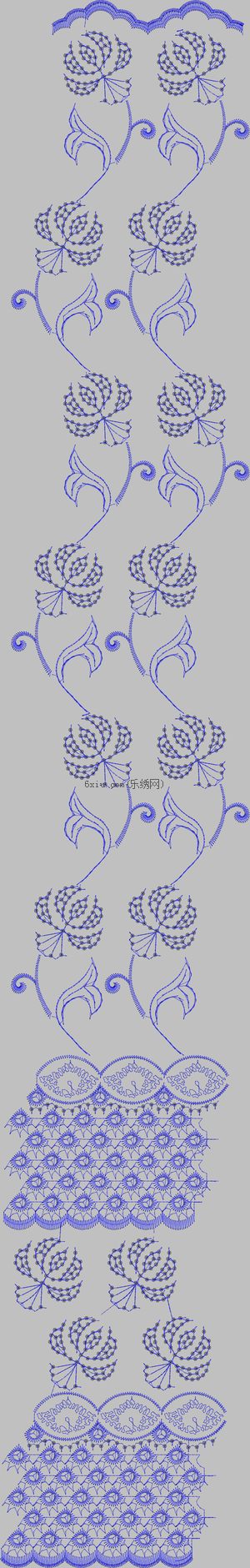 European style curtains embroidery pattern album