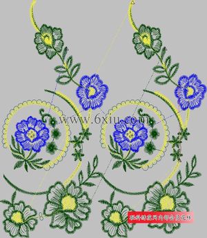 Embroidered EMB format for the whole piece of beads embroidery pattern album