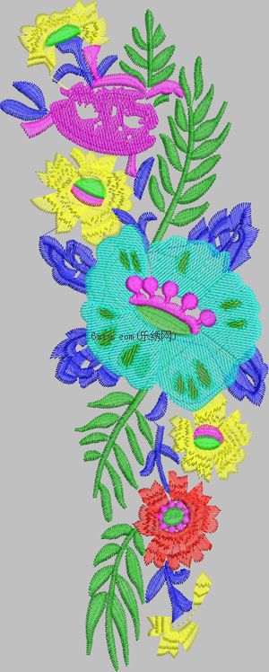 Female fashion flower embroidery pattern album