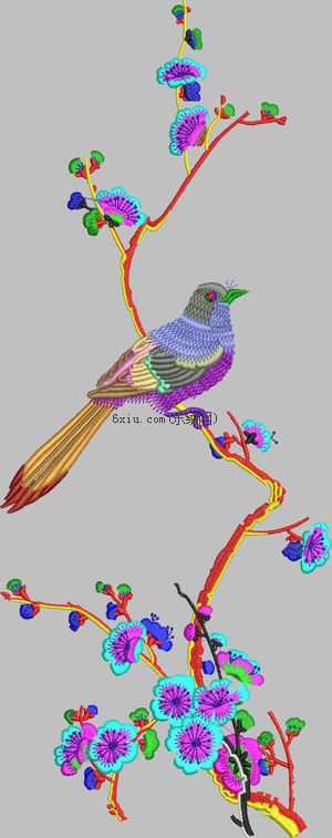 Birds' twitter and fragrance of flowers embroidery pattern album