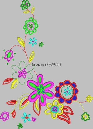 Children's wear flowers embroidery pattern album